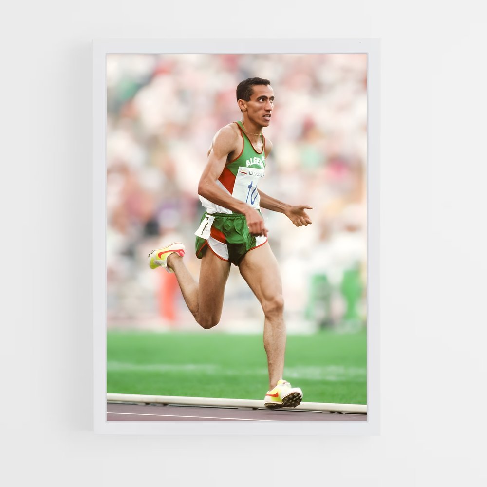 Poster L'Élan de Noureddine – affiche Athlétisme (vue 3)